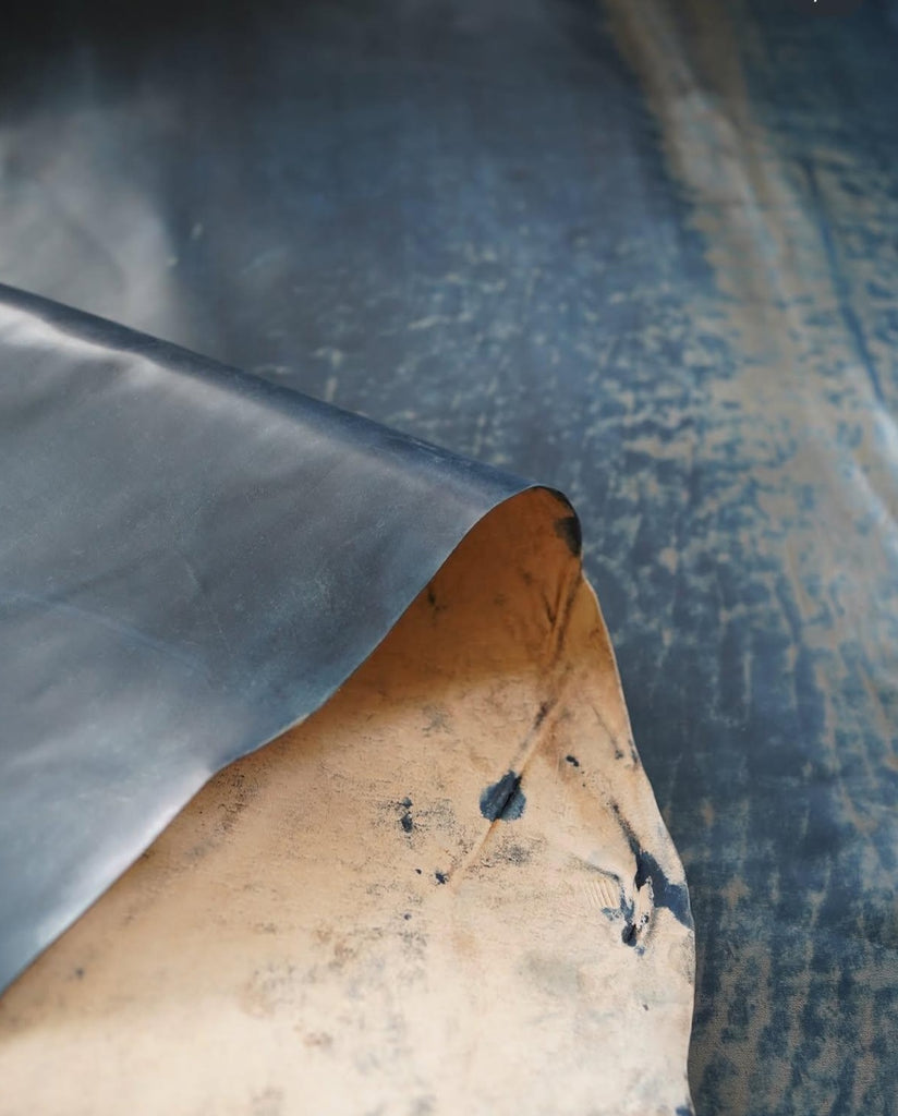 Natural Indigo horse hide